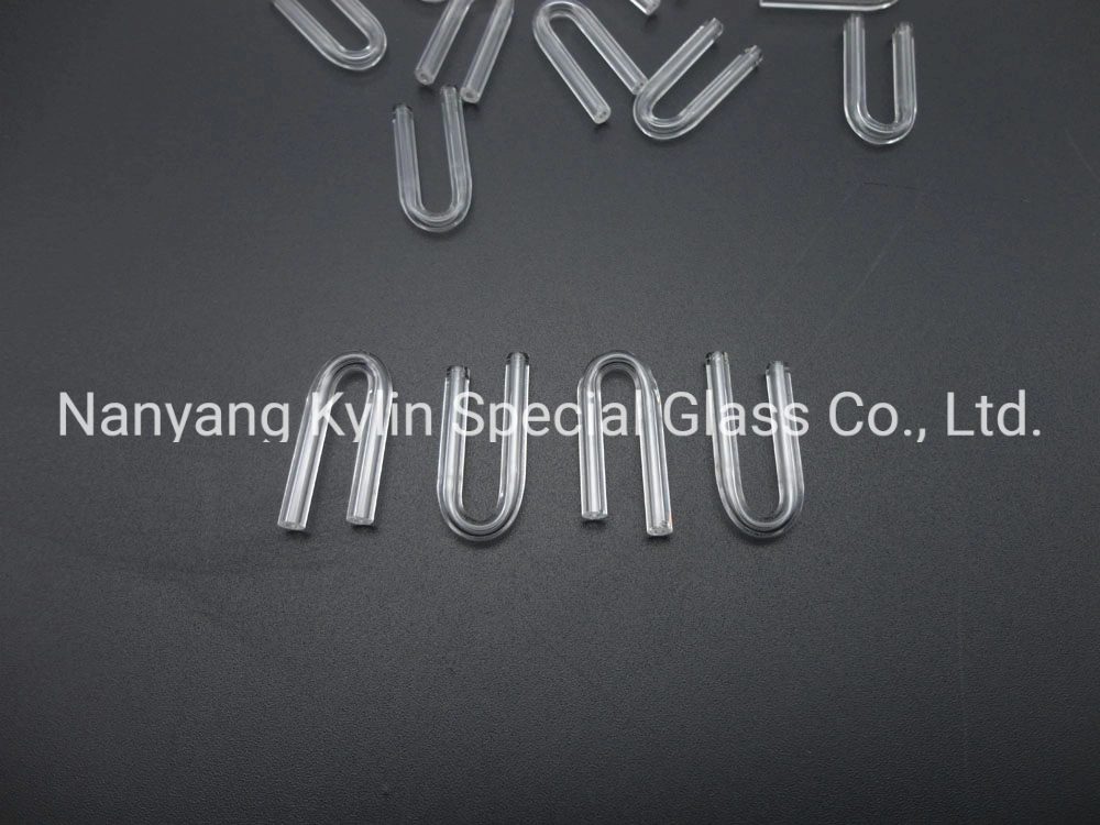 High Quality High Temperature U Shape C Shape Clear Thermocouple Quartz Glass Tubing