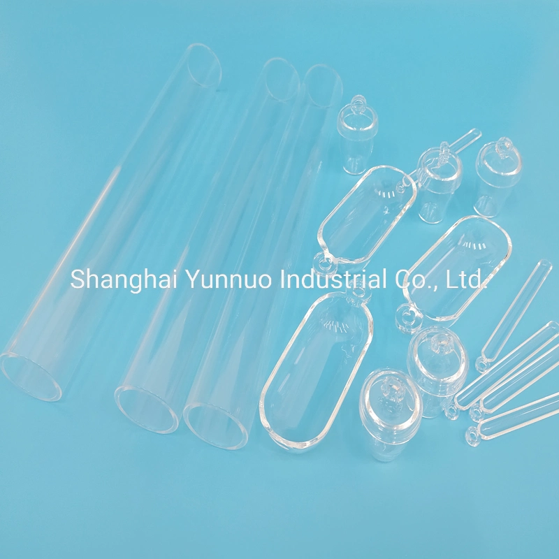 Clear Quartz Glass Tube Flange