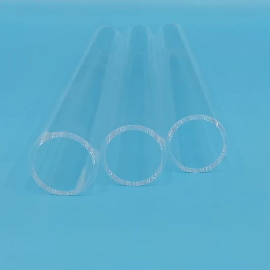 Clear Quartz Glass Tube Flange