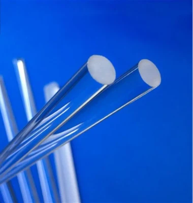 High Temperature Resistant Permeability Polished Quartz Rod Fused Solid Quartz Glass Rod Clear Quartz Rod