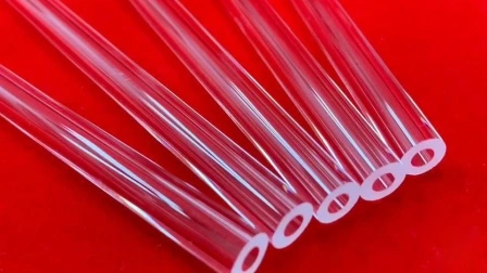 99% Sio2 Clear Fused Quartz Glass Pipeline High Temperature Resistant Quartz Glass Tubing