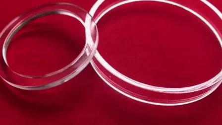 Big Size Transparent Customized Quartz Glass Flange